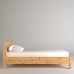 Letto singolo legno massello di cirmolo